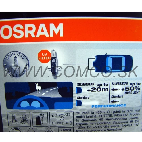H1 Silverstar 2.0 +60% 55W Set 2ks /OSRAM/ - obr. 2