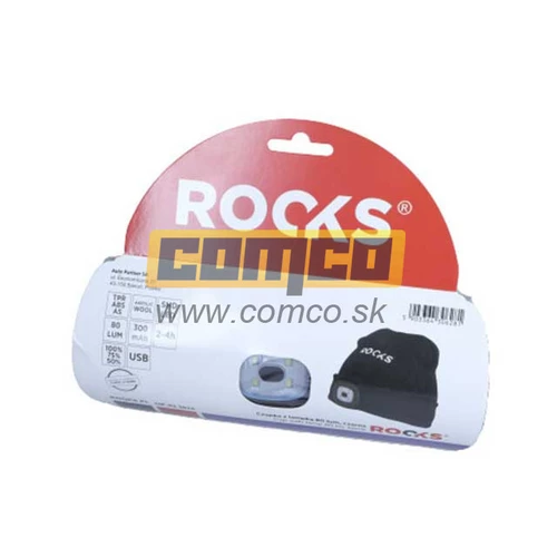 Čiapka s integrovanou LED lampou 80lm - čierna /Rooks/ - obr. 2