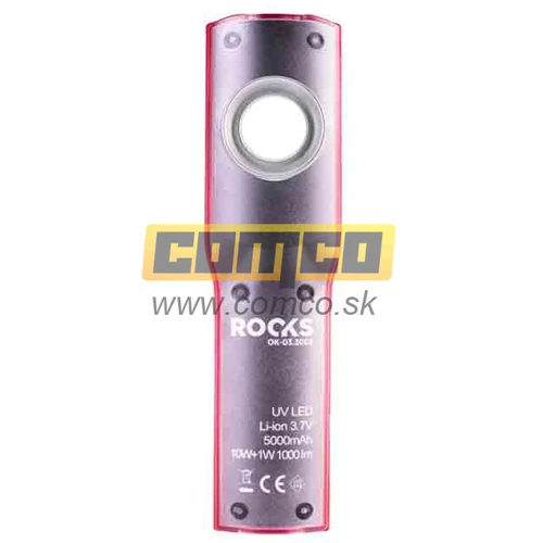 Inšpekčná lampa UV ROOKS Cob LED 10W+UV 1000lm