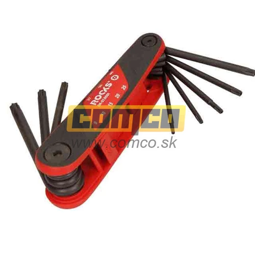 Kľúče imbusové Rooks Futuro Pocket Torx-r Tr9-Tr40 7ks