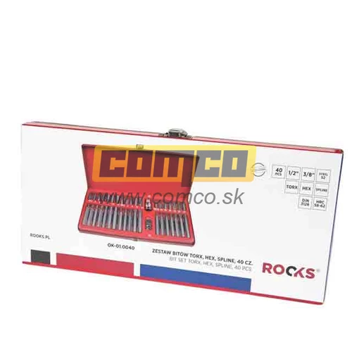 Sada náradia Torx Hex Spline 40 kusov /Rooks/ - obr. 2
