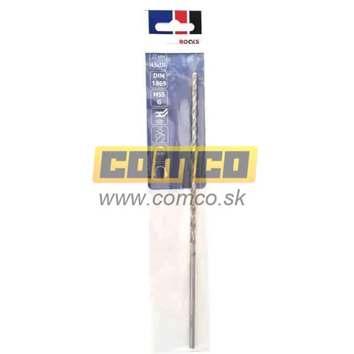 Vrták na kov XXL 6x260mm HSS-G 900N/mm2 DIN1869 /Rooks/ - obr. 1
