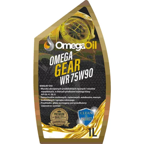 OMEGA OIL Prevodový olej 75W-90 GL-5 GEAR WR 1L