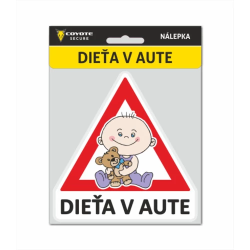 COYOTE SECURE Samolepka Dieťa v aute