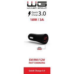 WG Nabíjačka bez kábla, 1x USB-A rýchlonabíjanie, 3 A