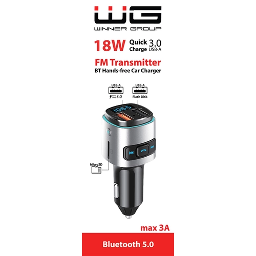 Winner Group FM Transmitter s rýchlonabíjaním