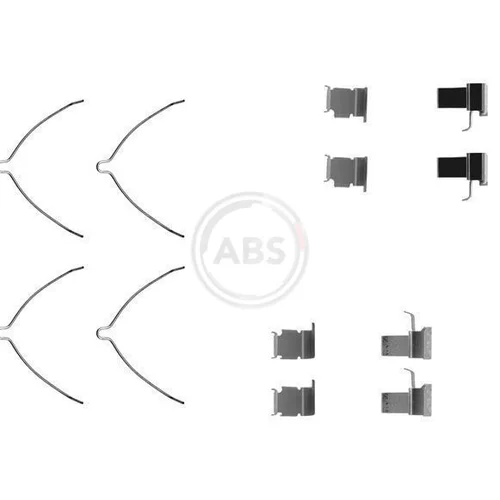 Sada príslušenstva obloženia kotúčovej brzdy A.B.S. 1261Q
