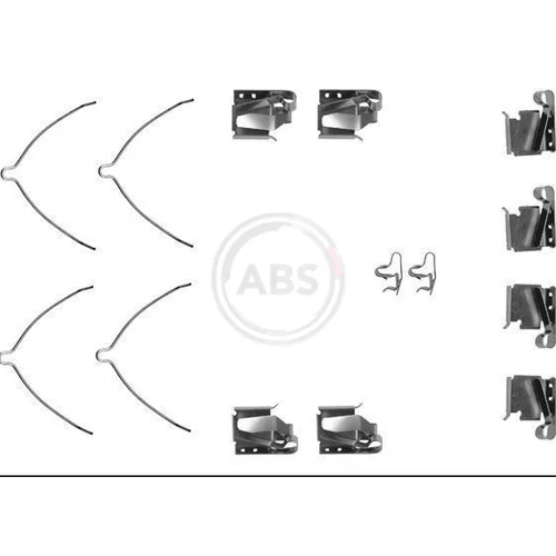 Sada príslušenstva obloženia kotúčovej brzdy A.B.S. 1268Q