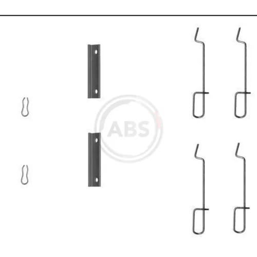 Sada príslušenstva obloženia kotúčovej brzdy A.B.S. 1125Q