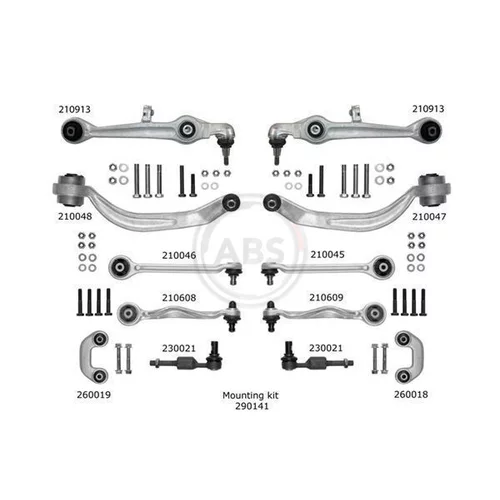 Sada na opravu priečneho závesného ramena A.B.S. 219902