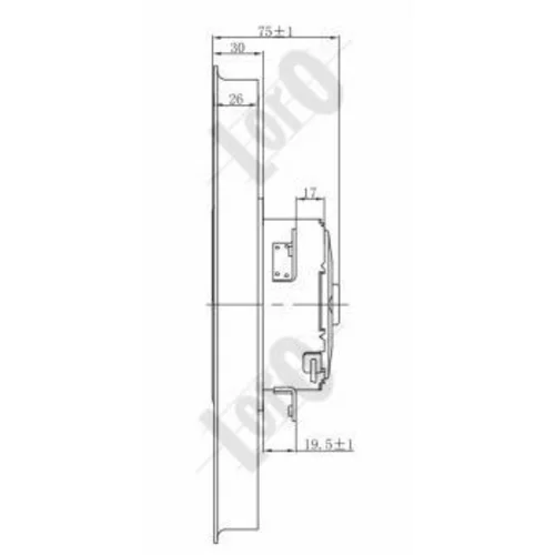 Ventilátor chladenia motora ABAKUS 053-014-0023 - obr. 3