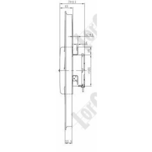 Ventilátor chladenia motora ABAKUS 037-014-0013 - obr. 3