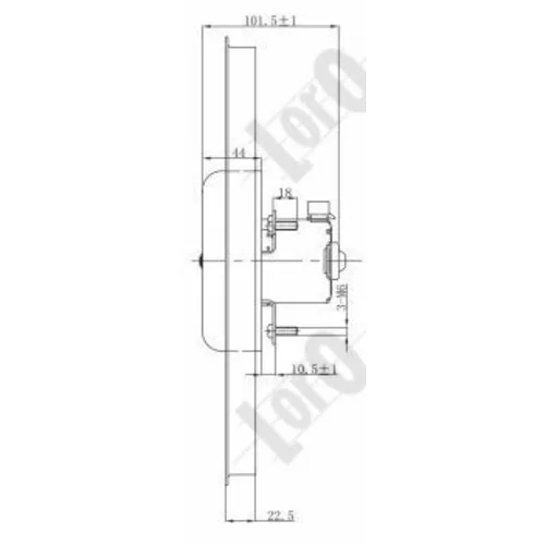 Ventilátor chladenia motora ABAKUS 037-014-0024 - obr. 2