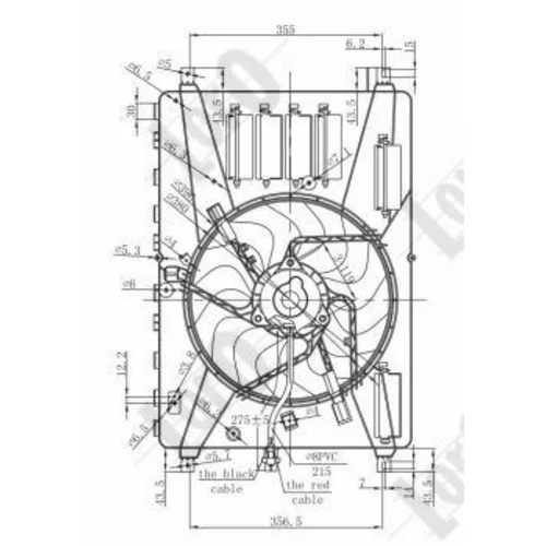 Ventilátor chladenia motora ABAKUS 048-014-0001 - obr. 3