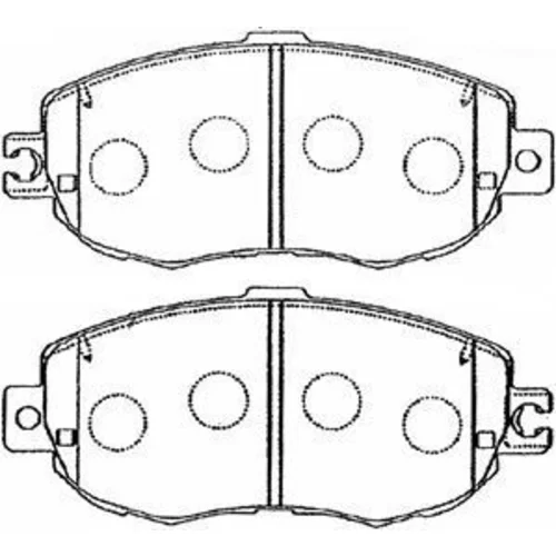 Sada brzdových platničiek kotúčovej brzdy AISIN A1N055