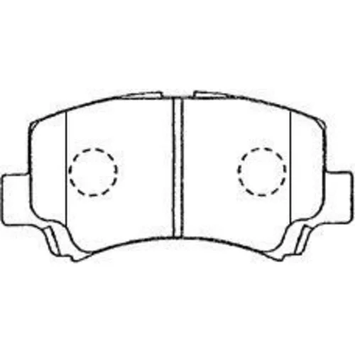 Sada brzdových platničiek kotúčovej brzdy AISIN H1N020