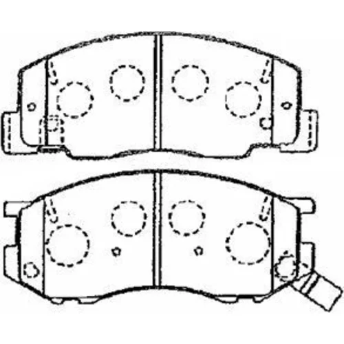 Sada brzdových platničiek kotúčovej brzdy AISIN A1N096