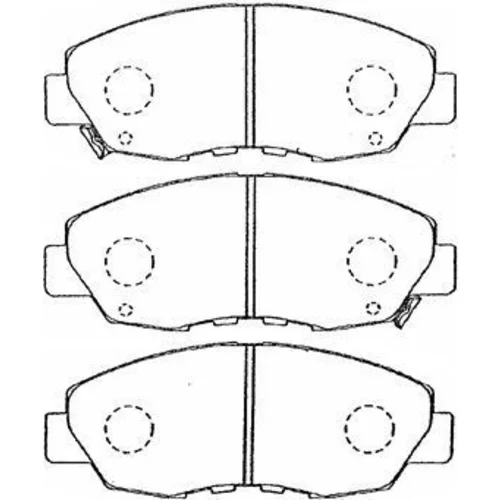 Sada brzdových platničiek kotúčovej brzdy AISIN C1N034