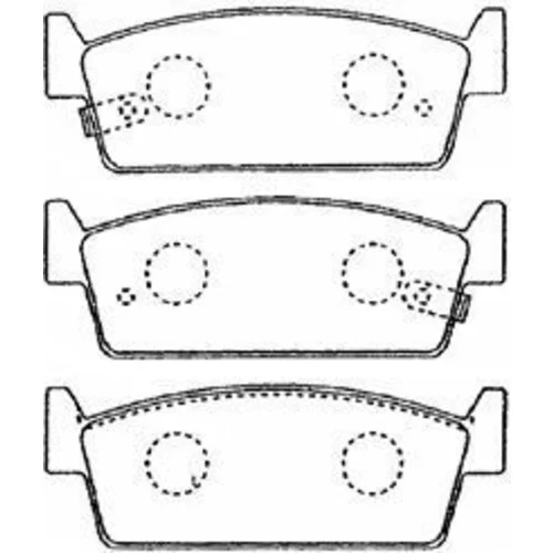 Sada brzdových platničiek kotúčovej brzdy AISIN B2N056