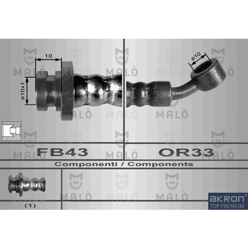 Brzdová hadica AKRON-MALO 80065