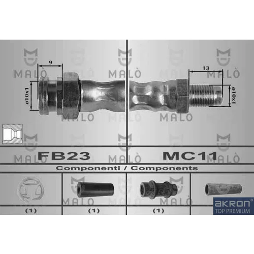 Brzdová hadica AKRON-MALO 80184