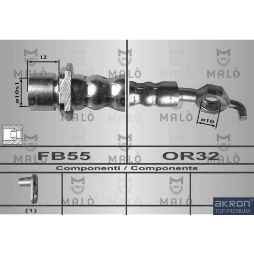 Brzdová hadica AKRON-MALO 80347