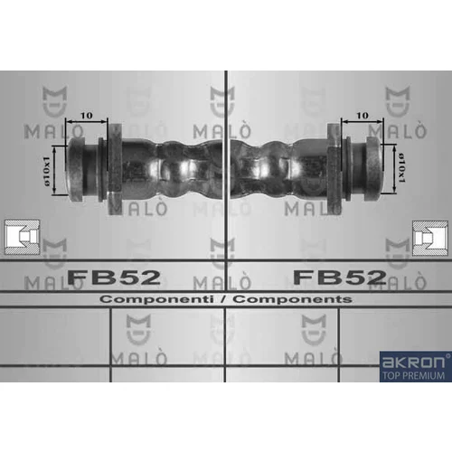 Brzdová hadica AKRON-MALO 80270