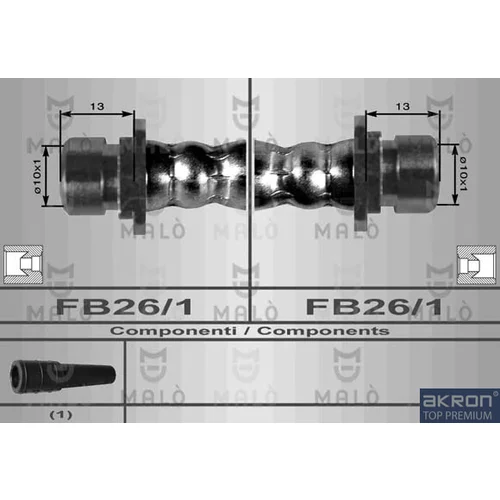 Brzdová hadica AKRON-MALO 8070