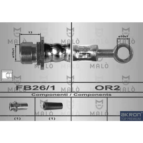 Brzdová hadica AKRON-MALO 80339