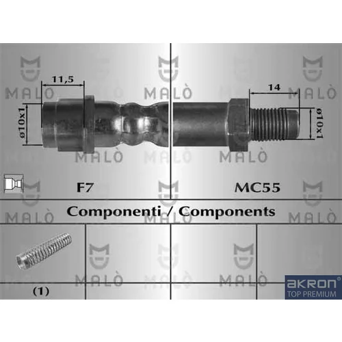 Brzdová hadica AKRON-MALO 80806