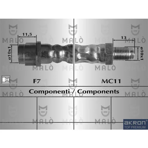 Brzdová hadica AKRON-MALO 80807