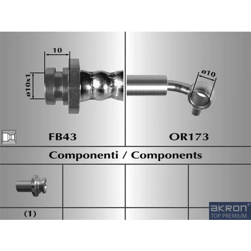 Brzdová hadica AKRON-MALO 80931