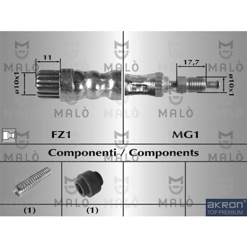 Brzdová hadica AKRON-MALO 8534