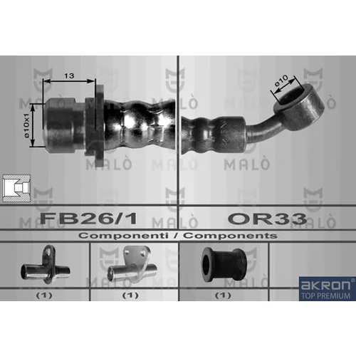 Brzdová hadica AKRON-MALO 80023