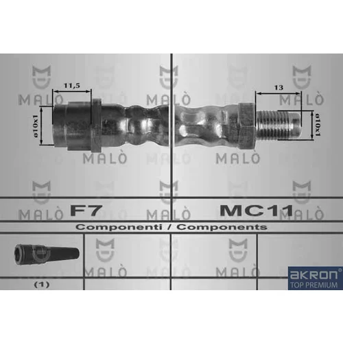 Brzdová hadica AKRON-MALO 80193