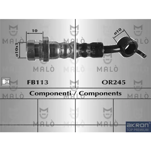 Brzdová hadica AKRON-MALO 80915