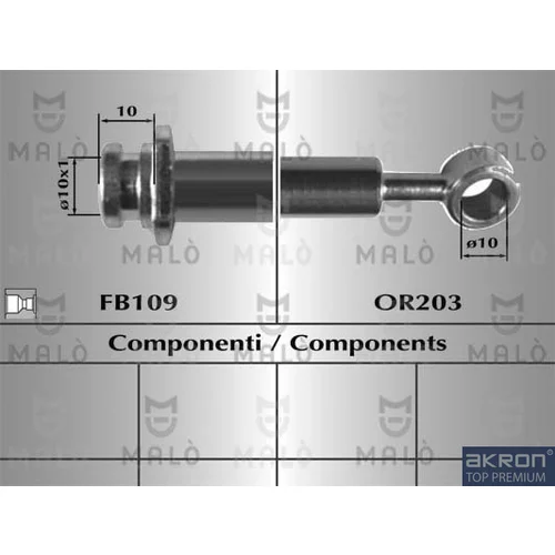 Brzdová hadica AKRON-MALO 80919