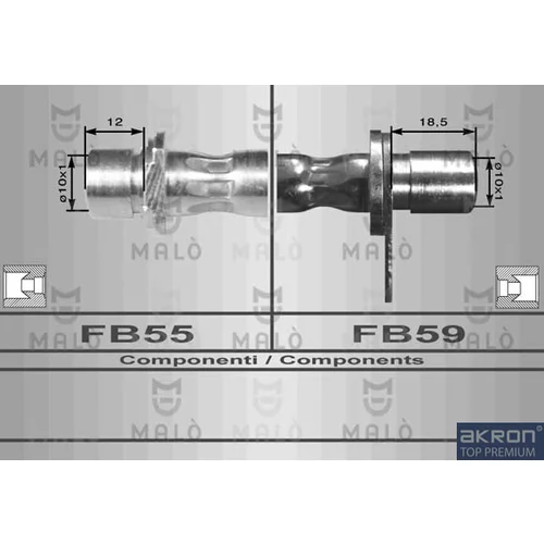 Brzdová hadica AKRON-MALO 80130