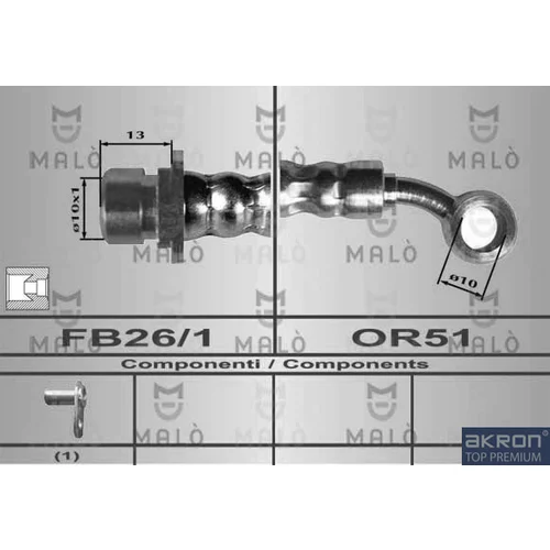 Brzdová hadica AKRON-MALO 80470
