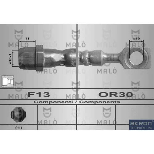 Brzdová hadica AKRON-MALO 80633