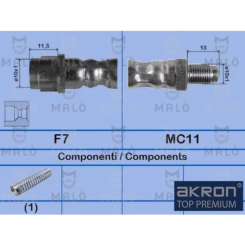 Brzdová hadica AKRON-MALO 81001