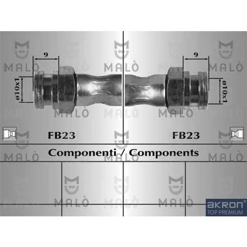 Brzdová hadica AKRON-MALO 80985