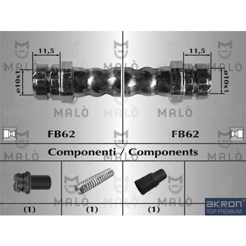 Brzdová hadica AKRON-MALO 81020
