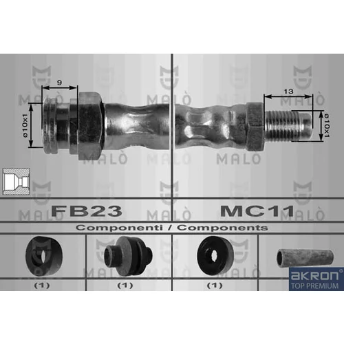 Brzdová hadica AKRON-MALO 8696