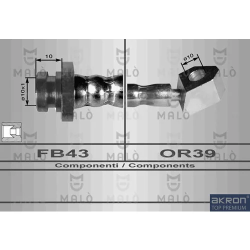 Brzdová hadica AKRON-MALO 80083