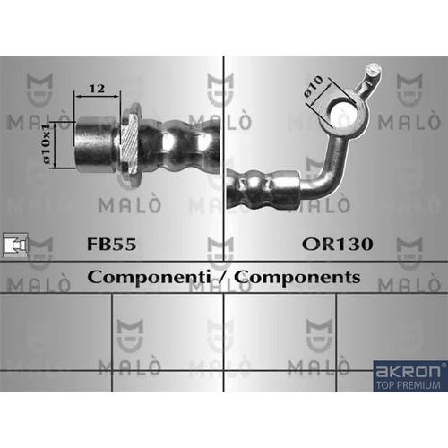 Brzdová hadica AKRON-MALO 80141