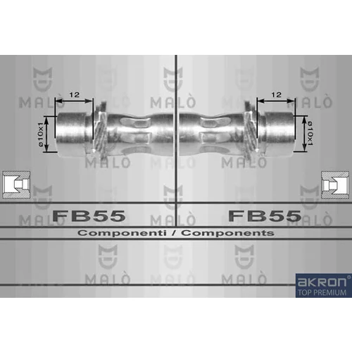 Brzdová hadica AKRON-MALO 80143