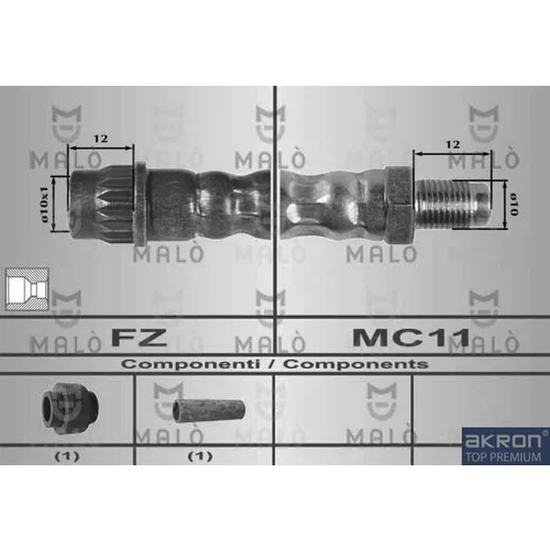 Brzdová hadica AKRON-MALO 80257