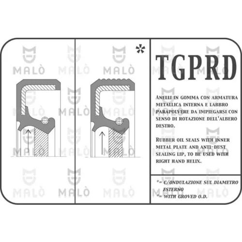 Tesniaci krúžok AKRON-MALO 11561PRDF