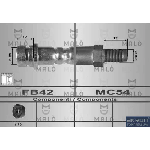 Brzdová hadica AKRON-MALO 80261